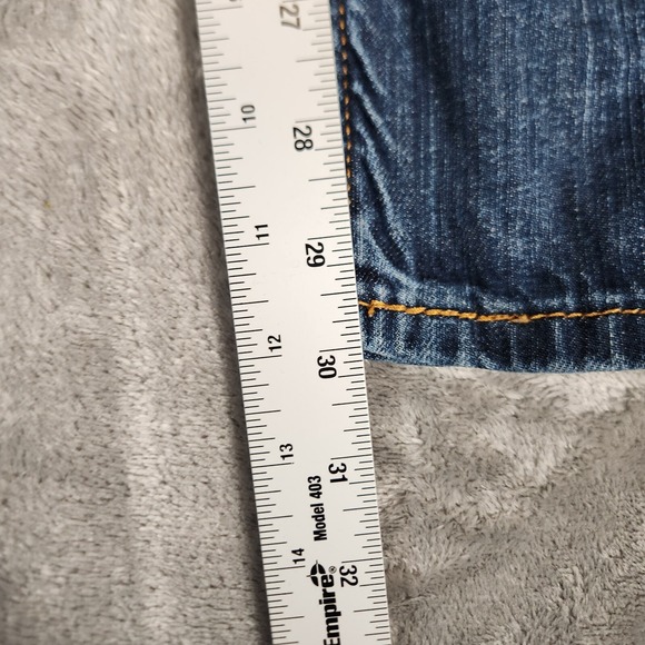 Levi's 505 Jeans Men's 34X30 Straight Leg Distressed Blue - Picture 4 of 16